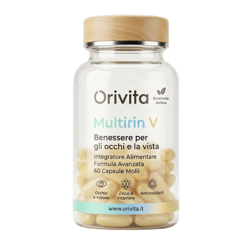 Multirin V – integratore in capsule per il benessere visivo di Orivita
